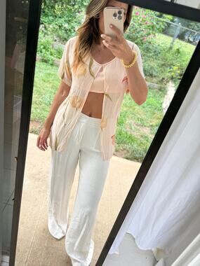 Vintage Hand-Dyed Reworked Floral Babydoll Blouse | One of a Kind